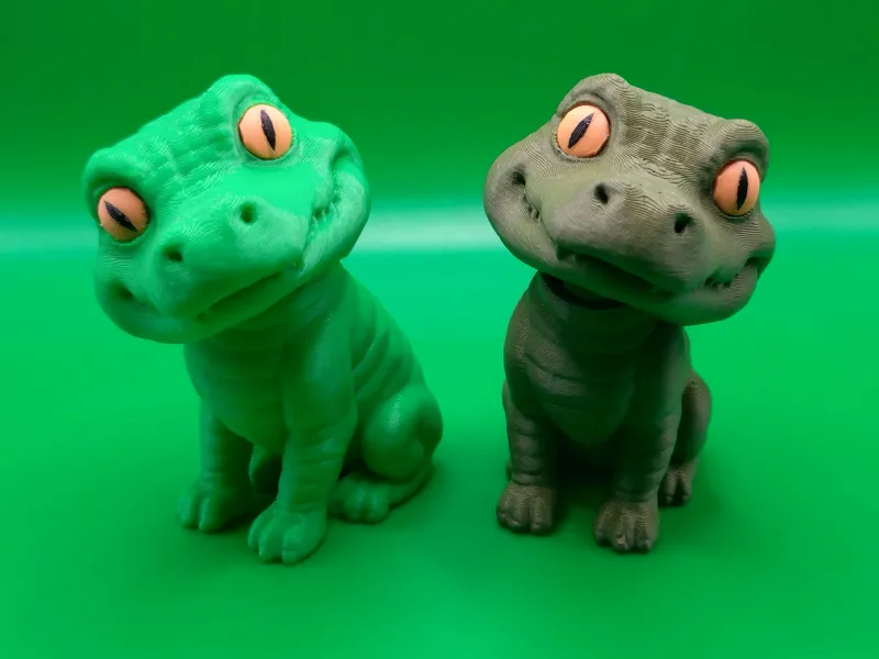 Crocodile with articulating head