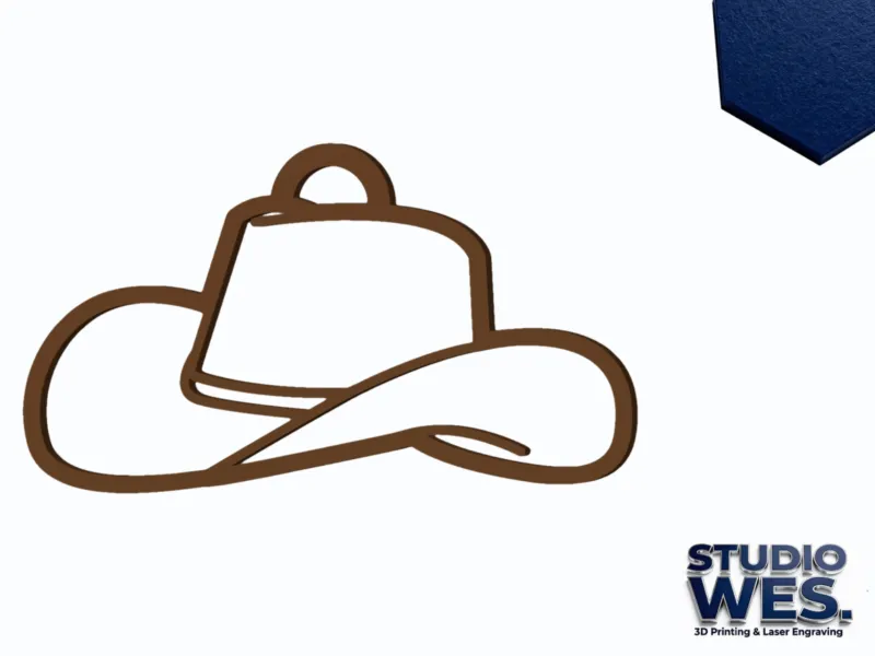 Cowboy Hat - Keychain v3