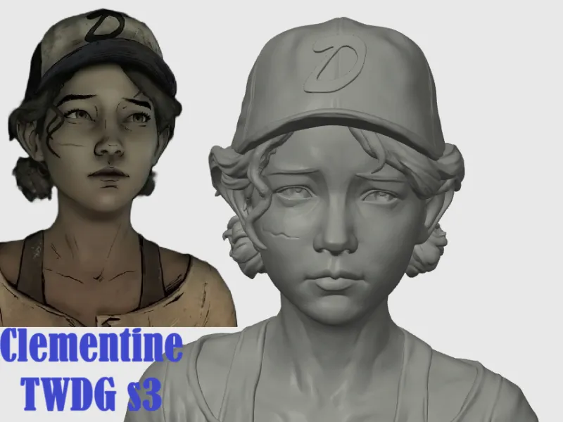 Clementine the walking dead game bust