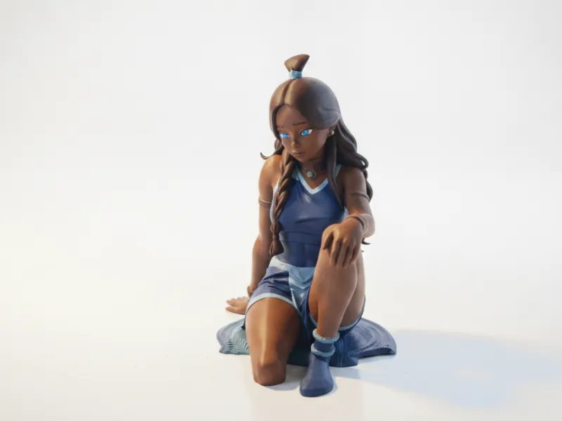 Kitara Figurine Anime Character 3D Printable