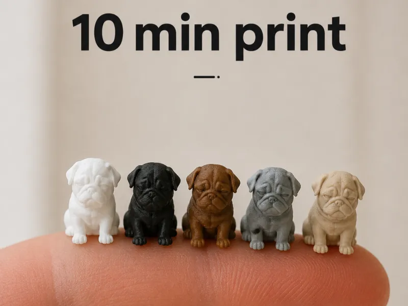 Pug Mini Model – Ultra Detailed Fast Print