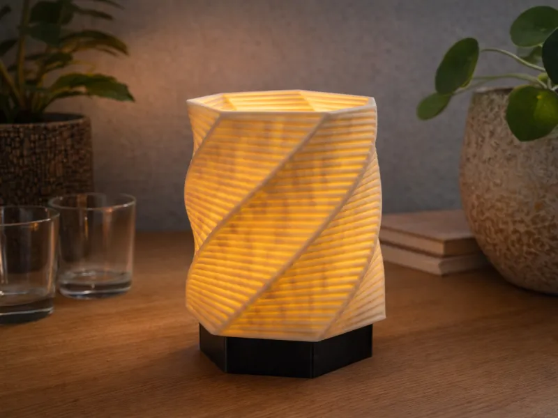 Hexagon Puck Light Lamp