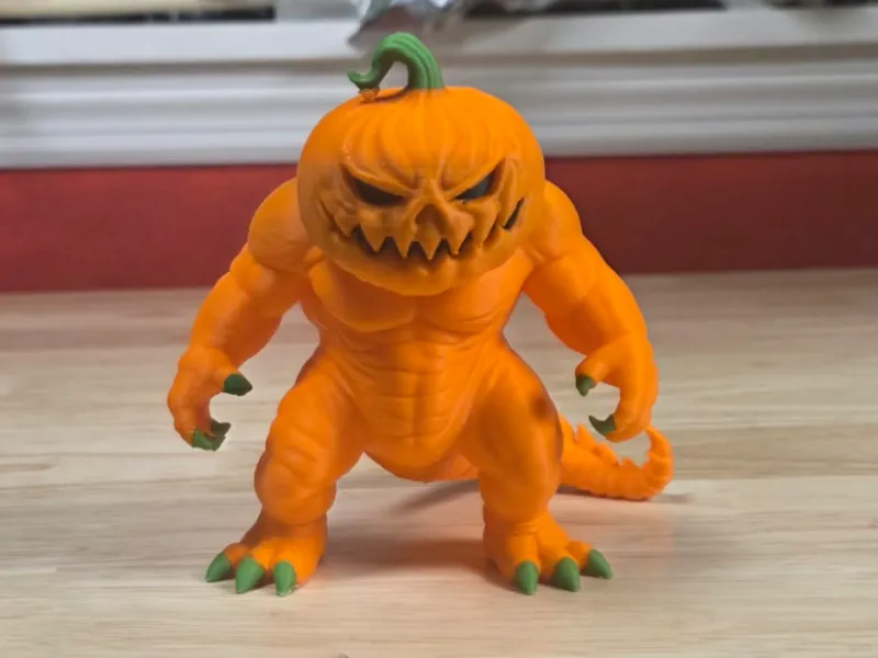 Abóbora de Halloween Edição Kaiju Godzilla
