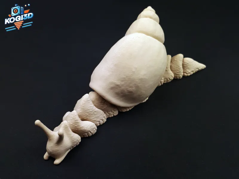 Articulated Realistic Giant African Snail