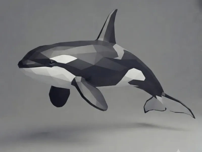 Low Poly Orca