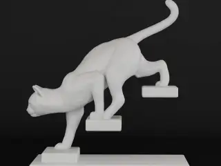 Cat on Steps