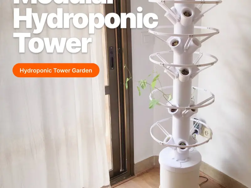 Modularer Hydroponik-Turmgarten