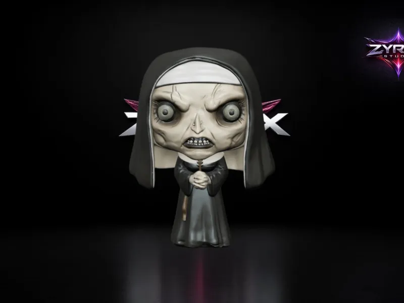 The Nun Funko STL Horror Movie Figure Chibi Valak 3D Print