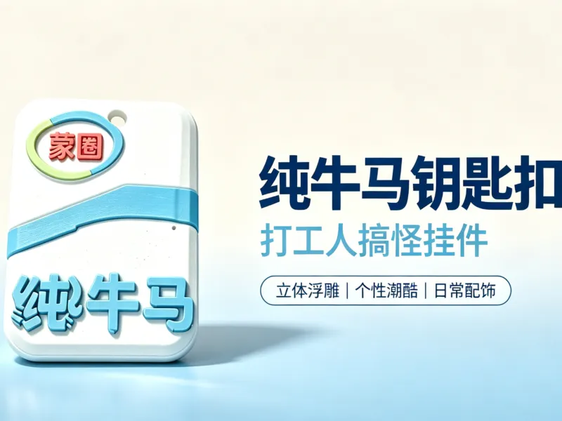 纯牛马·热梗多色钥匙扣