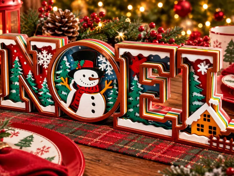 ของตกแต่งโต๊ะคริสต์มาส Noel