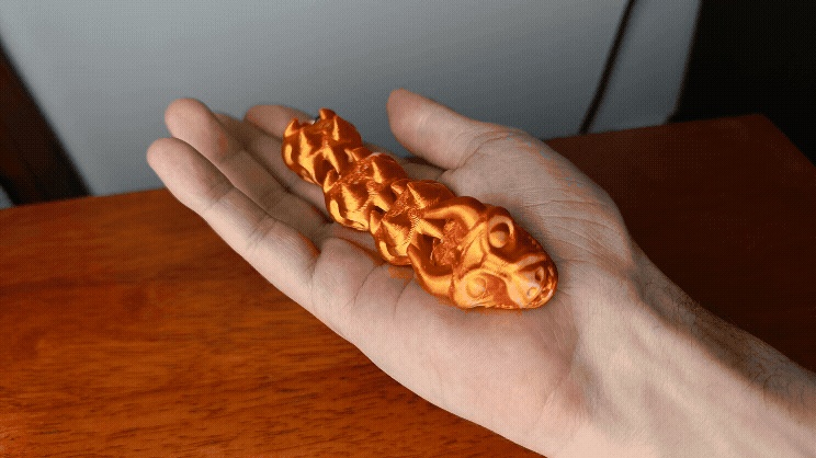 Flexi China Dragon Keychain