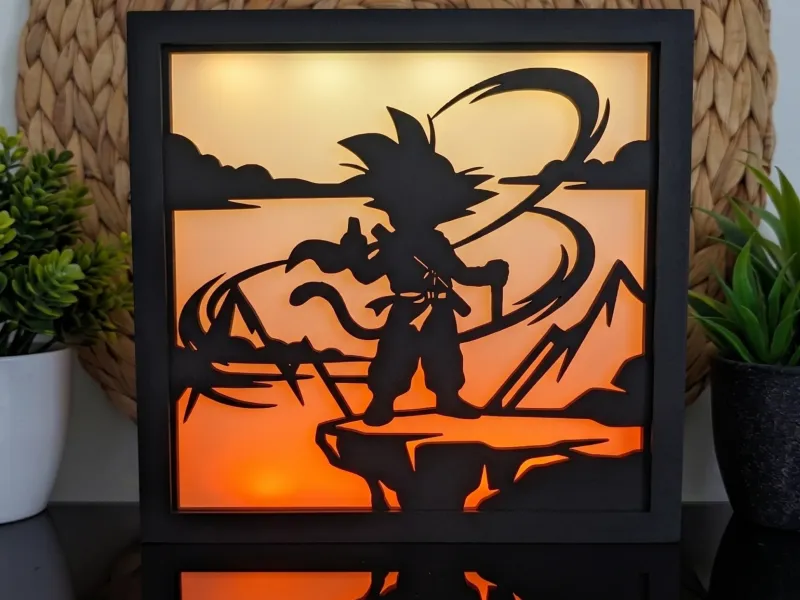 Little Monkey Warrior & Staff - Modular Lightbox Insert  Pan
