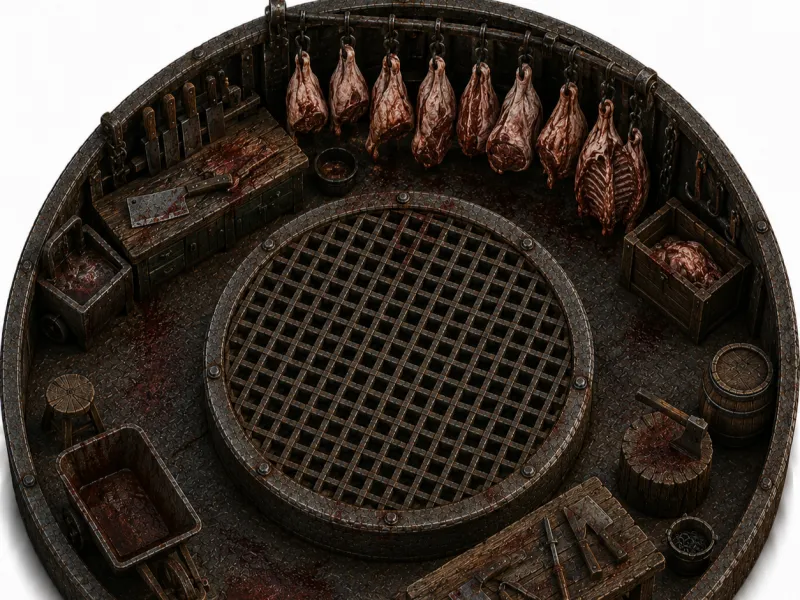 Butcher Shop Terrain Display Base