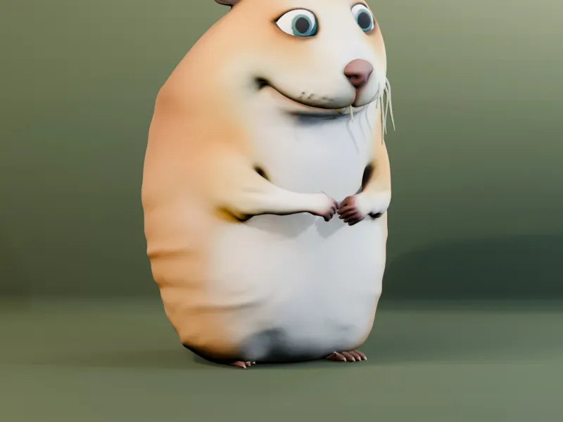 Chubby Hamster Character - Printable STL