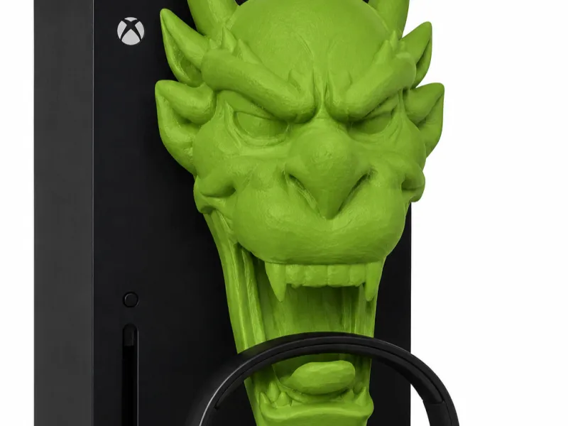 Dragon Head Xbox X Controller & Headphone Holder