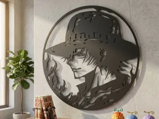 Silueta de Luffy de Onepiece