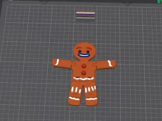 flex gingerbread man multi color