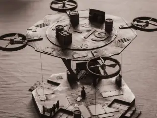 Docking Platform A-19: Sci-Fi Game Scenery