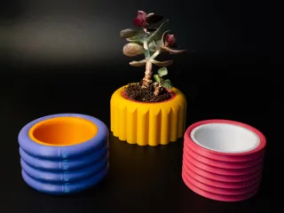 Mini Plant Pot with Removable Drip Tray