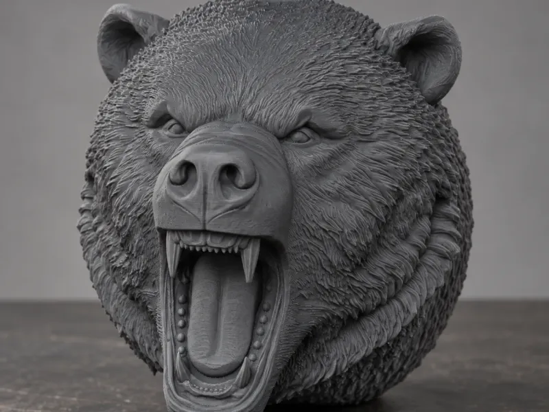 Cache-boule d'attelage tête d'ours