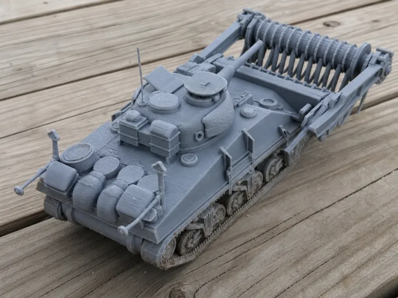 Crab Sherman tank