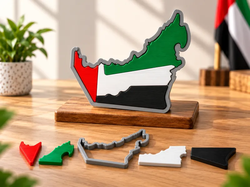 UAE 국기 지도 퍼즐