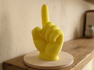 Cartoon Pointing Hand – Minimalist Desk Decor