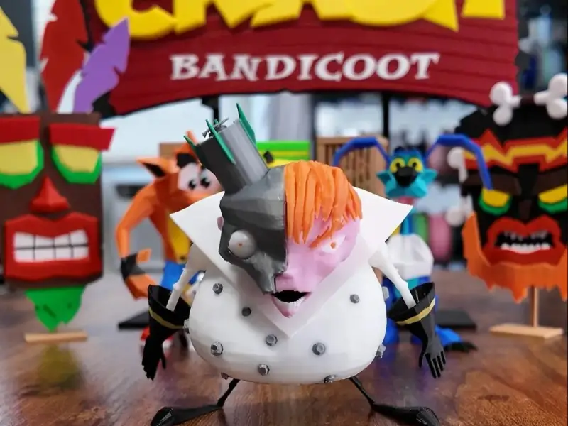 Low Poly N.Gin From Crash Bandicoot - Playstation