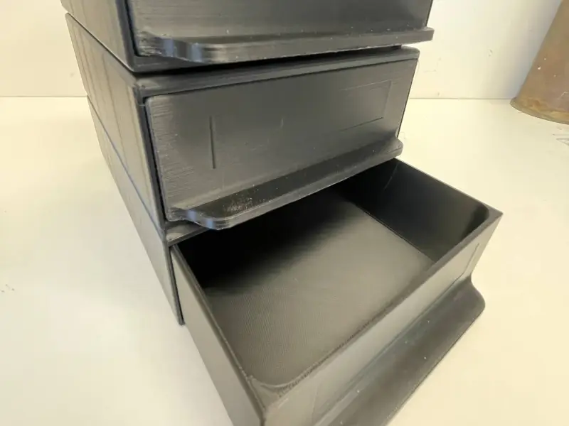 Cassetti modulari impilabili per l'archiviazione - 20cm x 15cm x 6cm di altezza