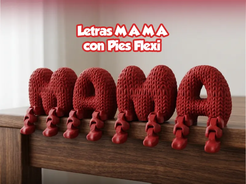 MAMA-letters met flexi-benen
