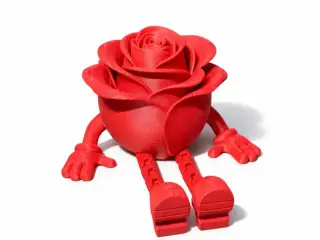 VALENTINES / ROSE BUDDY ARTICULATED / GIFT FOR VALENTINESDAY