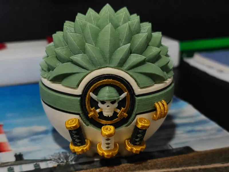 Roronoa Zoro Pokéball – A Three-Sword Style Catch