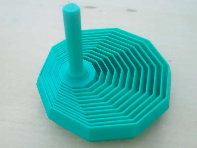 Decagonal Fractal Fidget with Handle