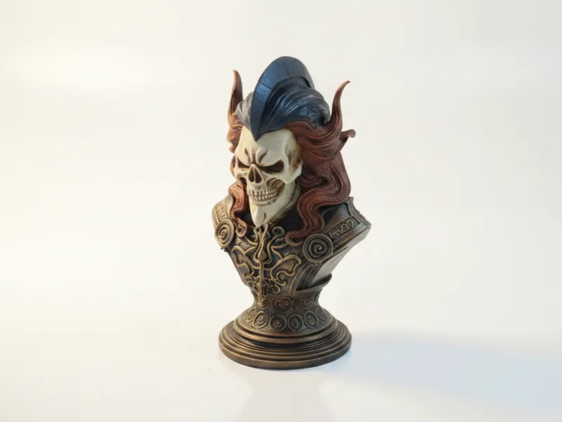 Aquaman Skull Bust Gothic Sculpture 3D Printable