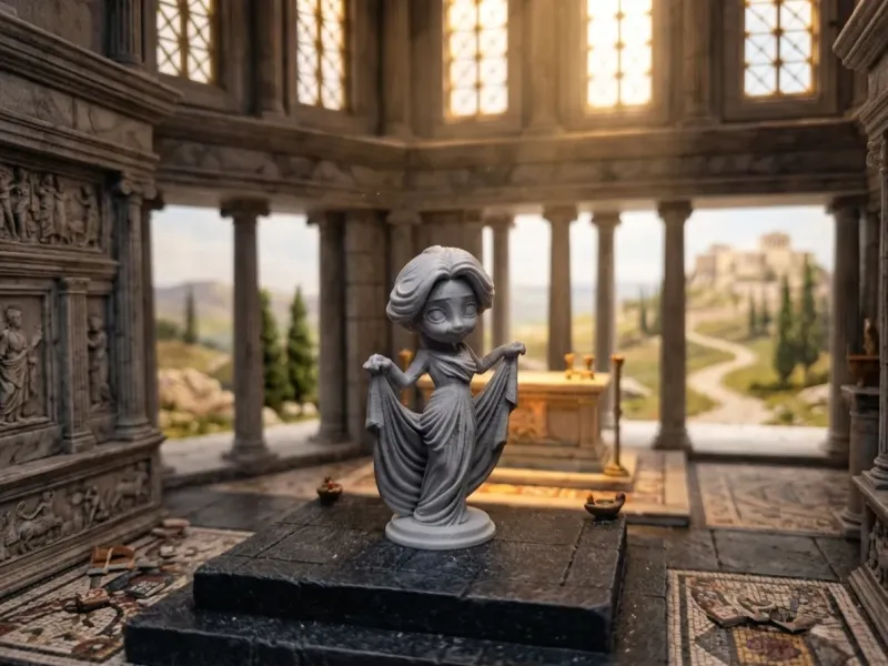 Kleine Venus – Süße Chibi-Göttin-Statue