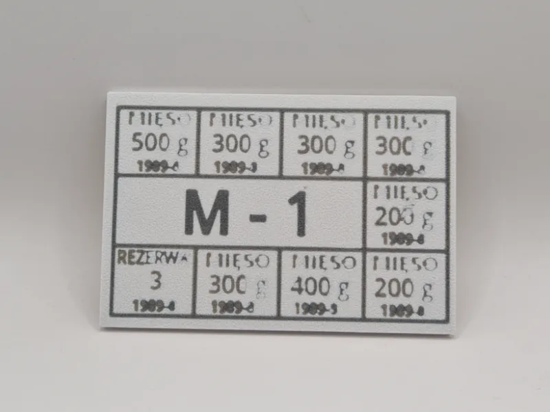 复古80年代食品配给卡套 / 礼品卡套