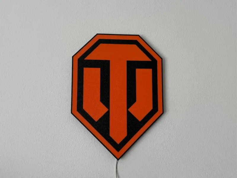 World of Tanks logosu ışık kutusu