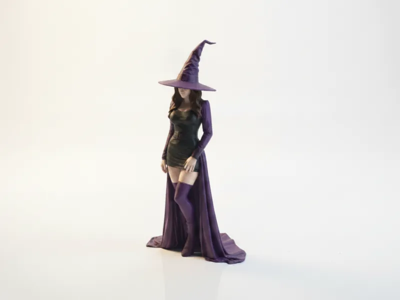 Halloween Witch Figurine Fantasy 3D Printable