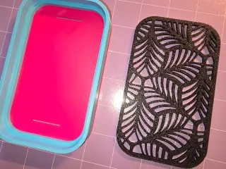 self draining sponge holder (sponge daddy sized)
