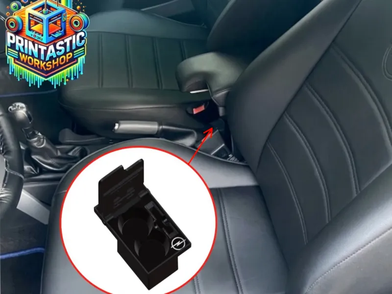 Center Console Armrest  Opel Tigra Twintop with cup holders
