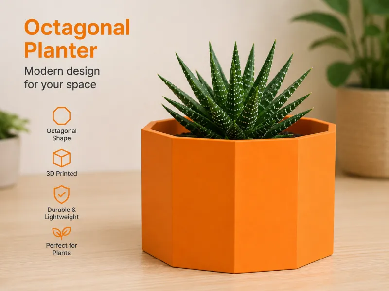 Octagonal planter