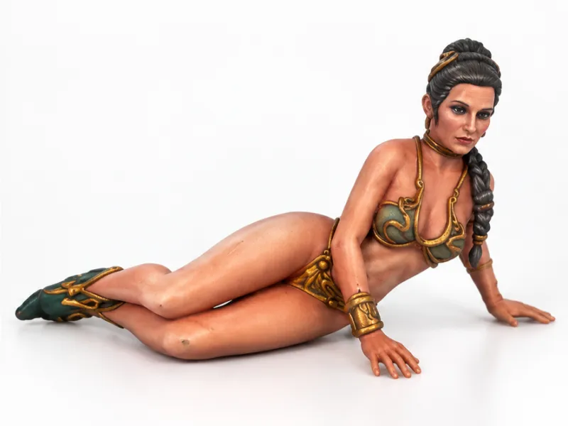Princesa Leia escravizada por Jabba