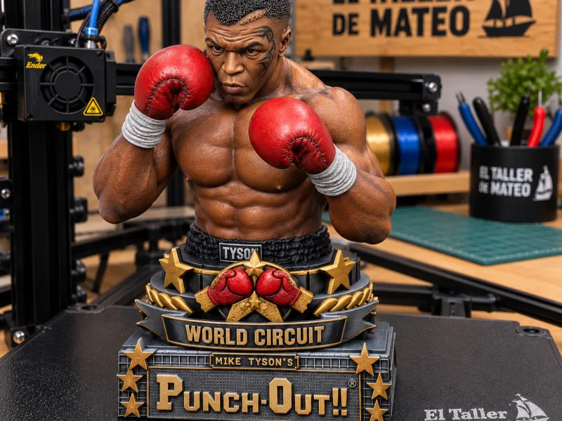 Mike Tyson – Bust de Box World Circuit – Atelierul lui Mat