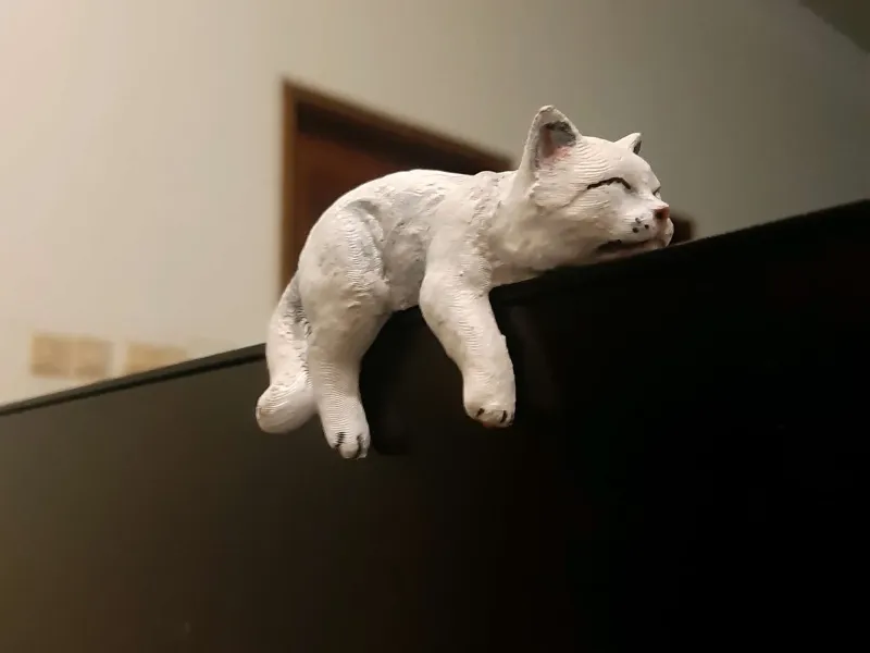 眠るキツネのモニターハガー