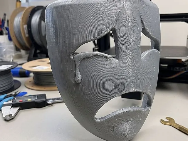 Traurige Zirkusmaske
