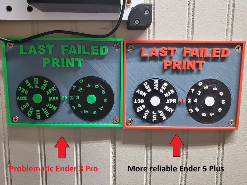 Rastreador de Placa de Última Impresión Fallida - Imprimible para CFS y No CFS
