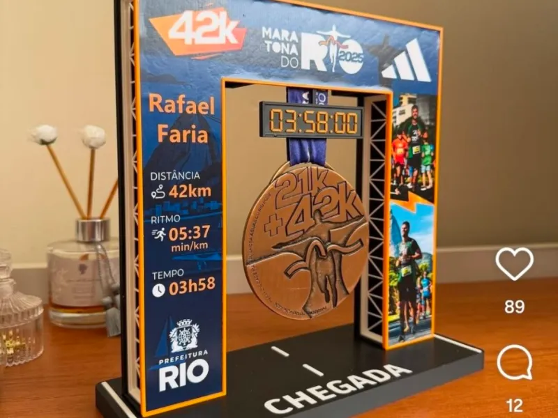 Placa+Maratona+MEDALLA 🏅