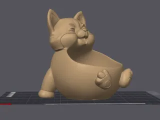 Dog vase