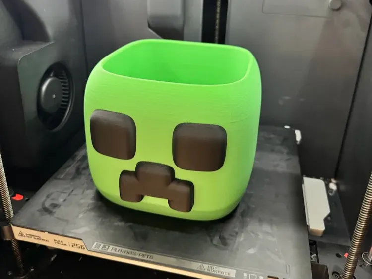 Ведро Minecraft Creeper (версия с AMS и без AMS)