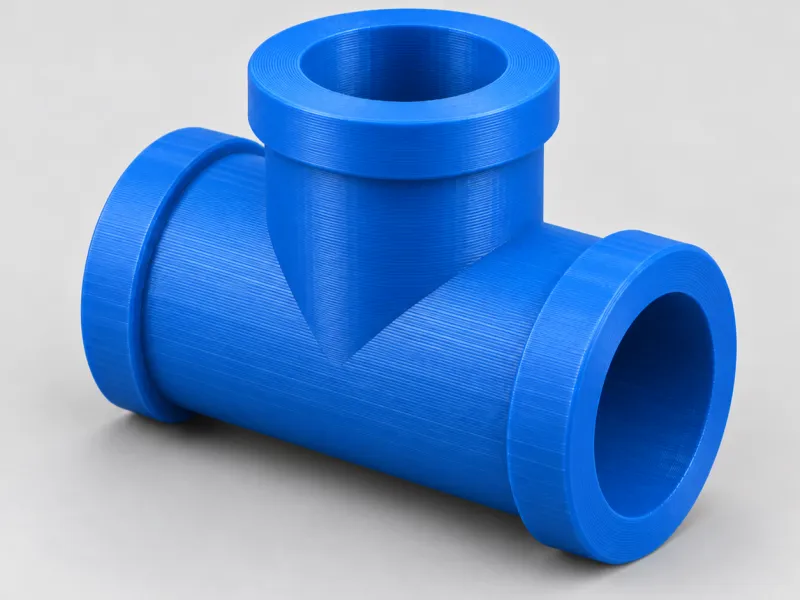 1 Inch Tee Connector STL | Industrial Pipe Tee Fitting